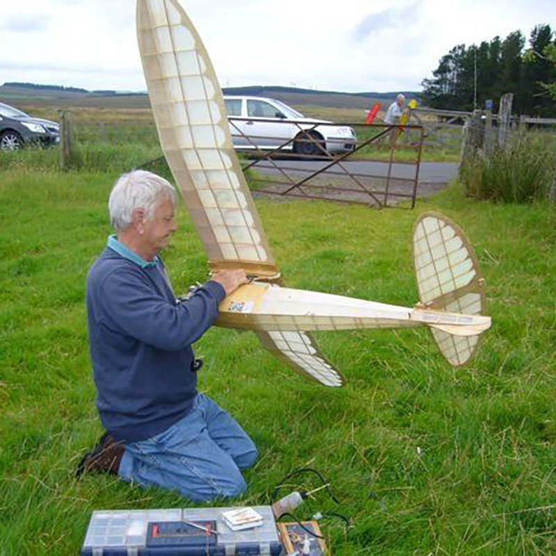 Photo of a free flight model
