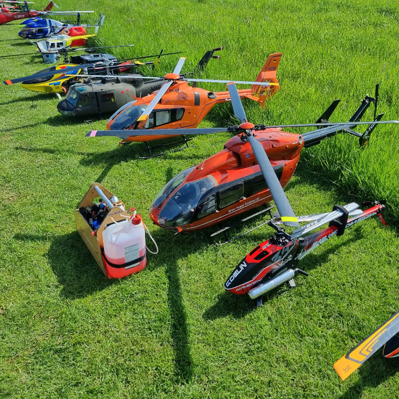 Photo of model helicopters